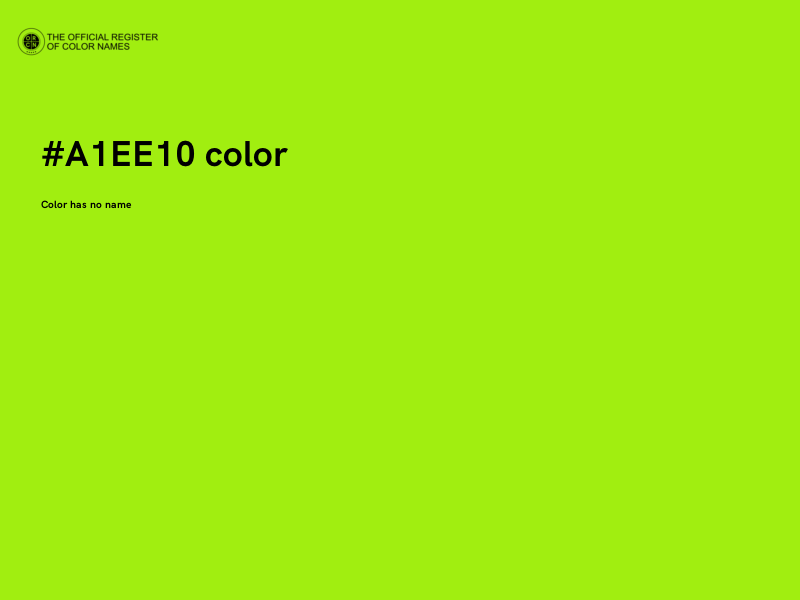 #A1EE10 color image