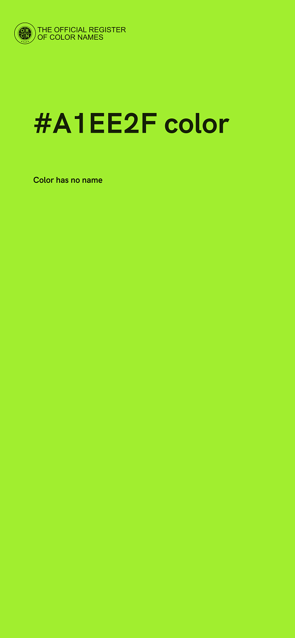#A1EE2F color image