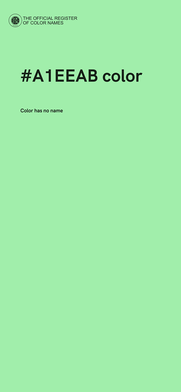 #A1EEAB color image