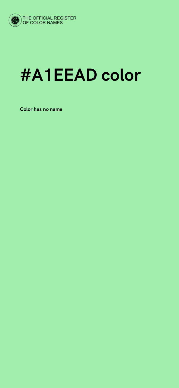 #A1EEAD color image