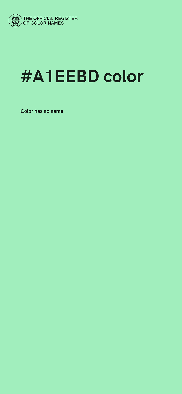 #A1EEBD color image