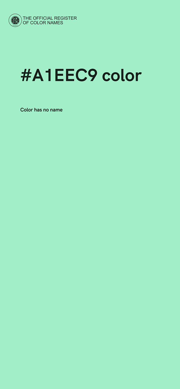#A1EEC9 color image