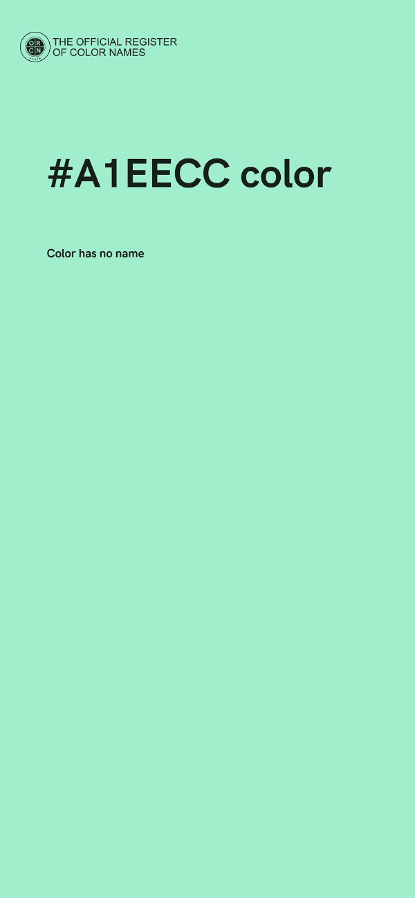 #A1EECC color image