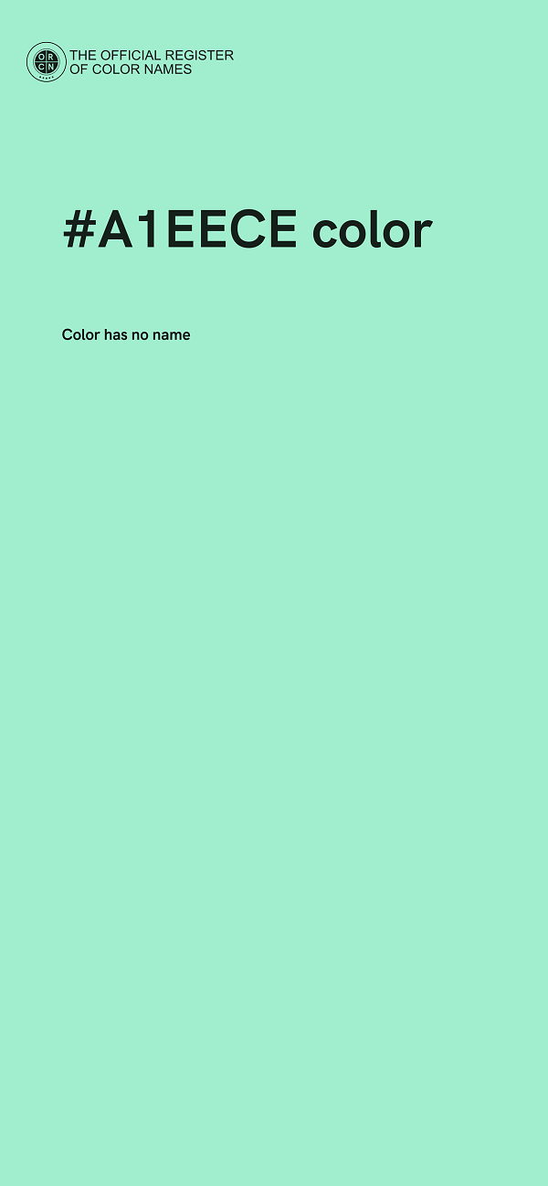 #A1EECE color image