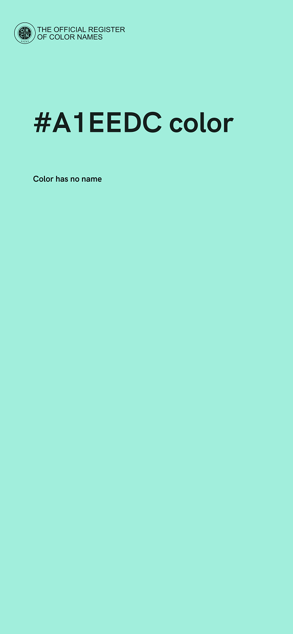 #A1EEDC color image