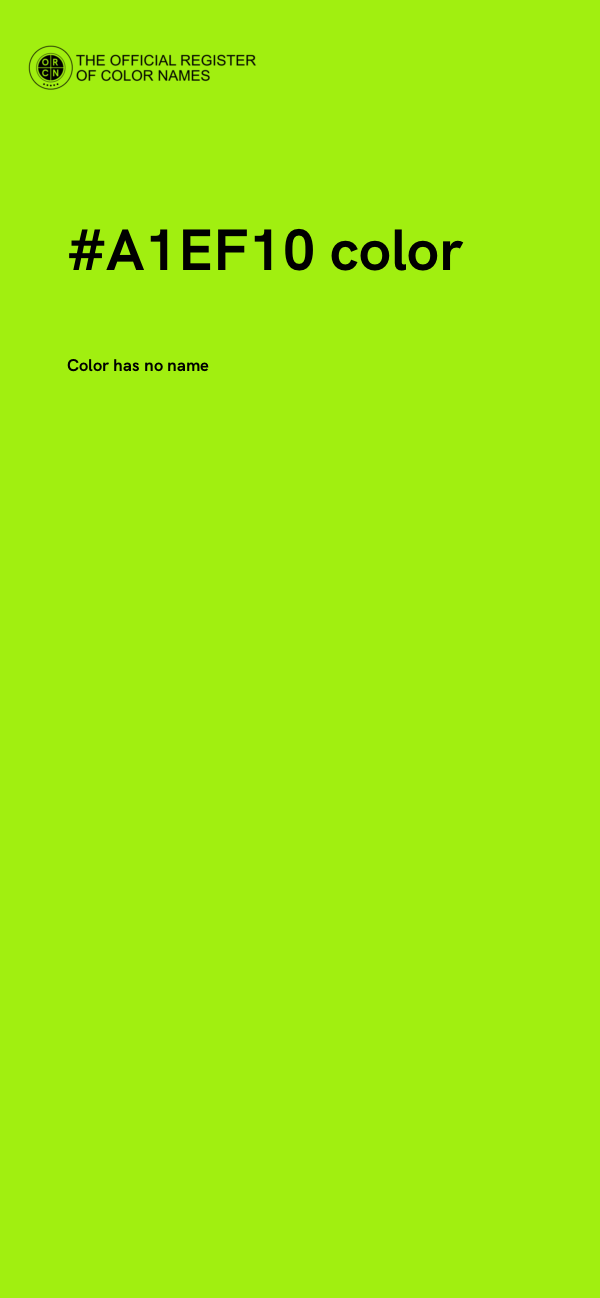 #A1EF10 color image