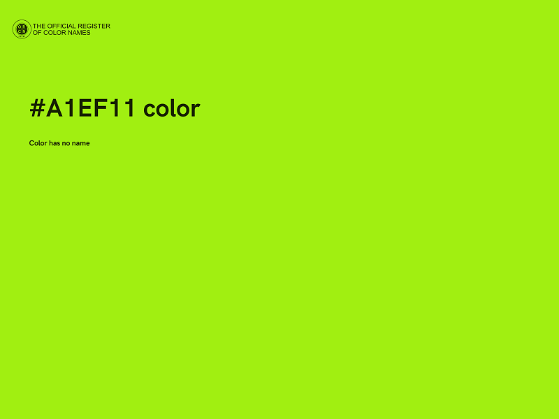 #A1EF11 color image