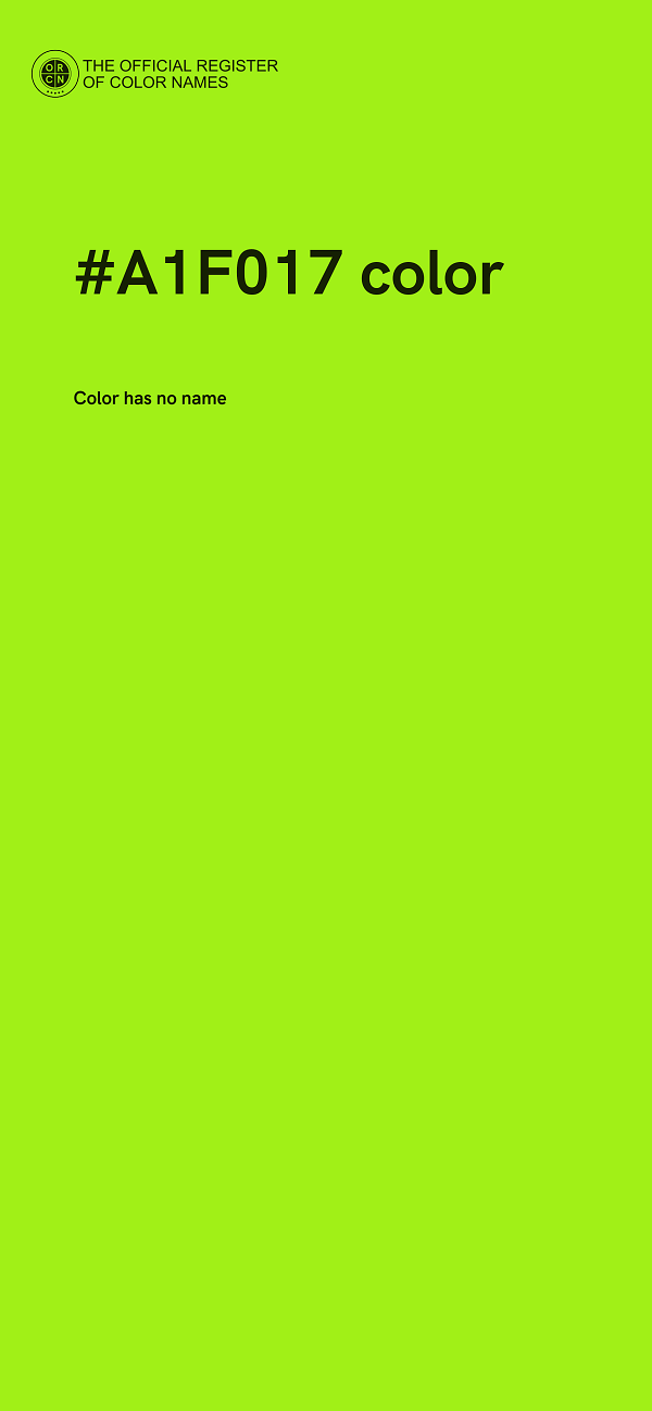 #A1F017 color image