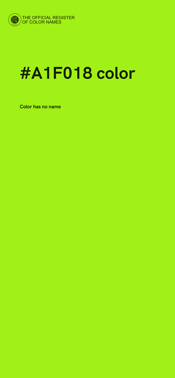 #A1F018 color image
