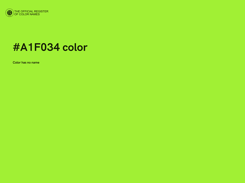 #A1F034 color image