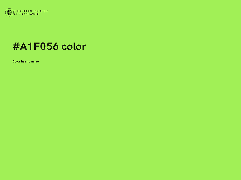 #A1F056 color image