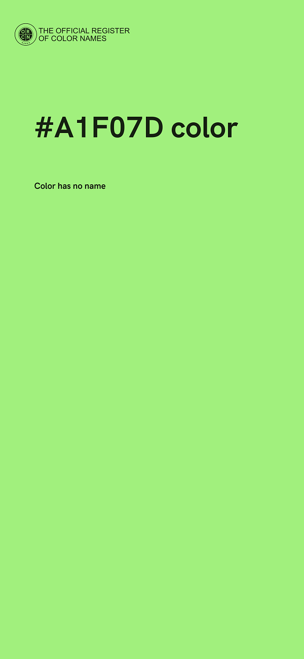 #A1F07D color image
