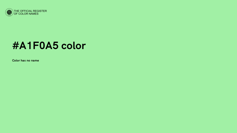 #A1F0A5 color image