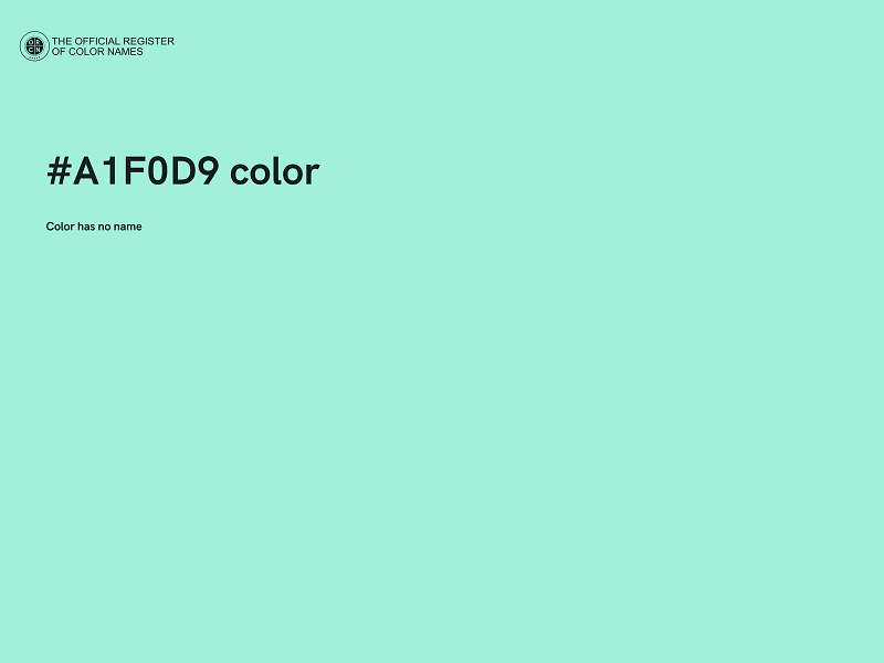 #A1F0D9 color image