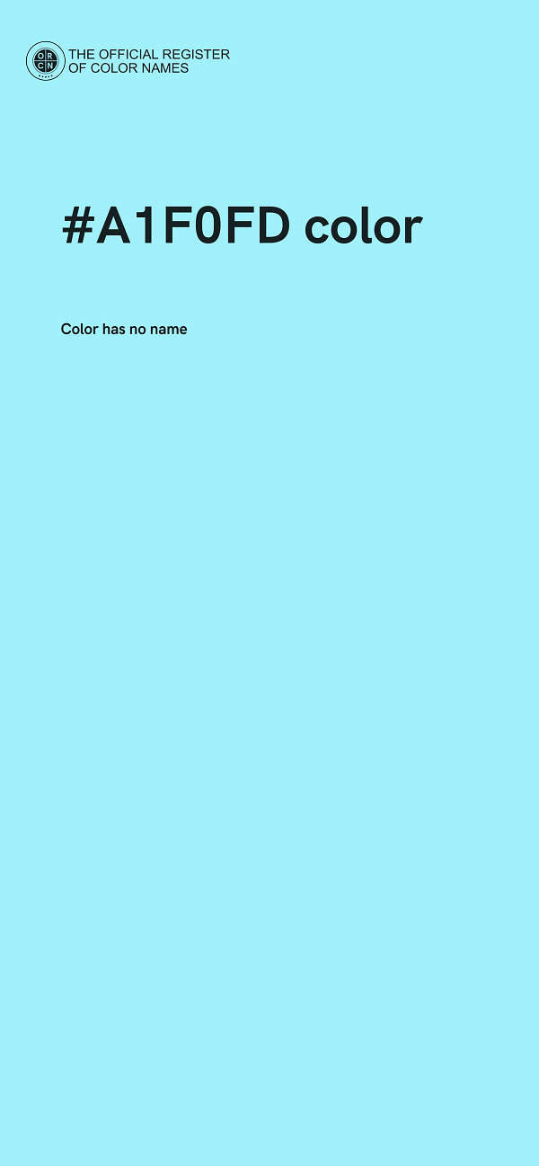 #A1F0FD color image