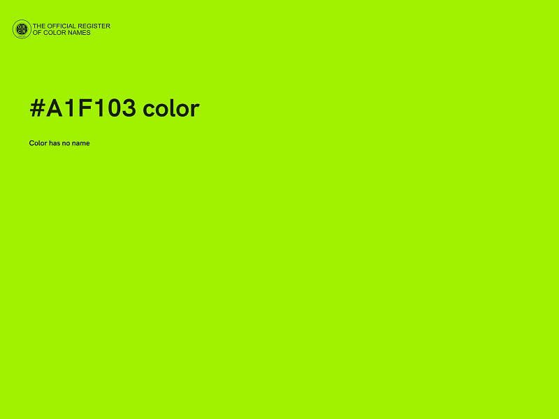 #A1F103 color image