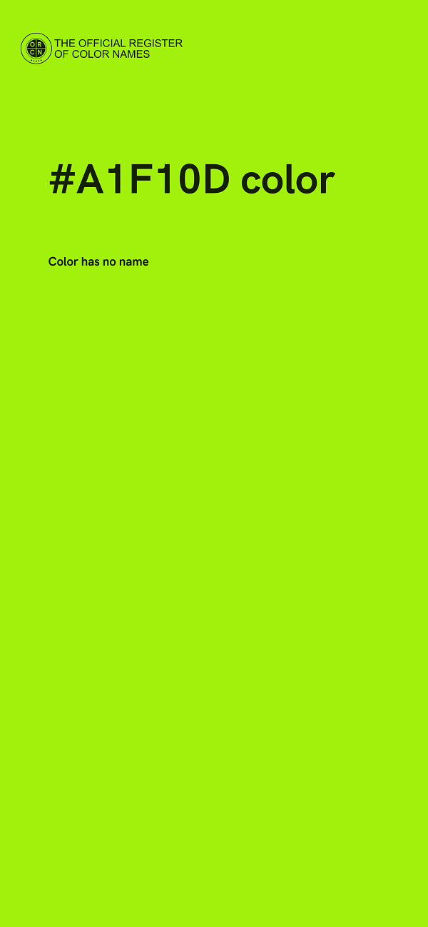 #A1F10D color image