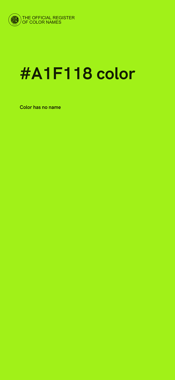 #A1F118 color image