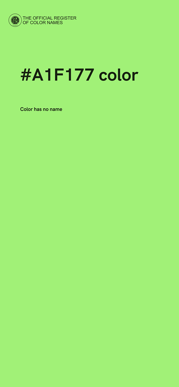 #A1F177 color image