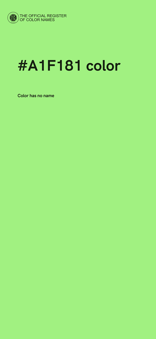 #A1F181 color image