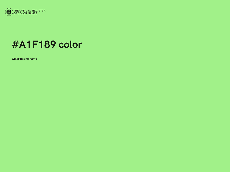 #A1F189 color image