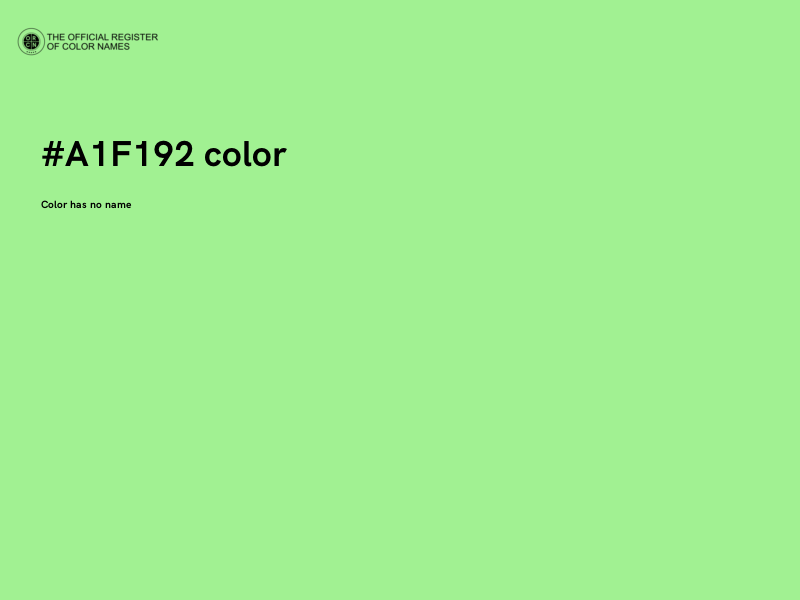 #A1F192 color image