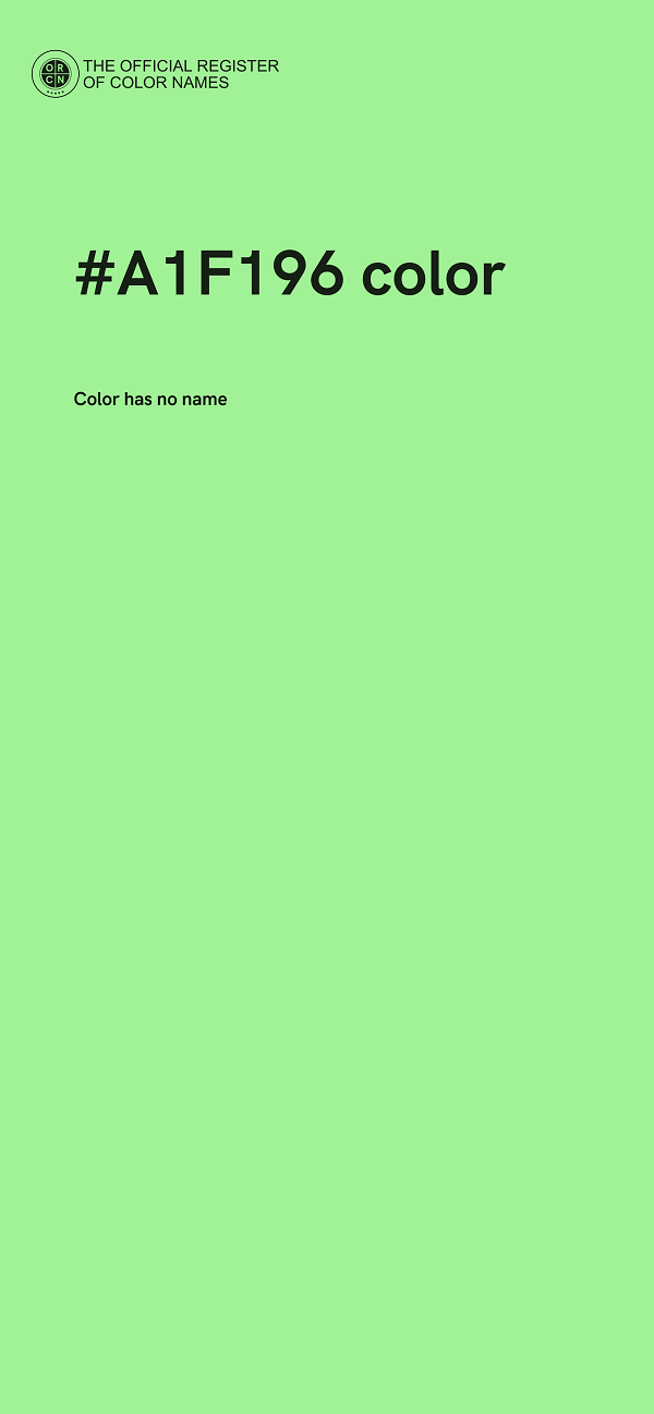 #A1F196 color image