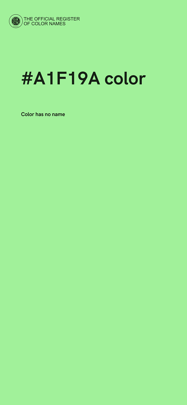 #A1F19A color image