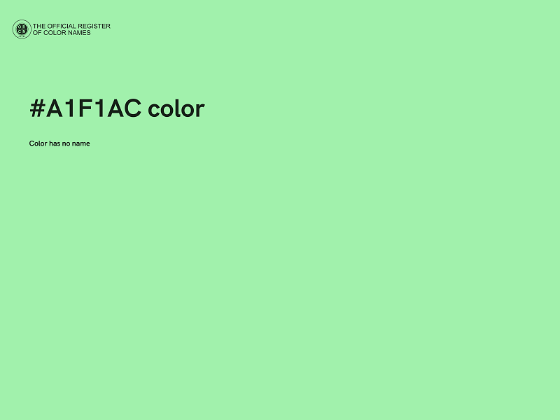 #A1F1AC color image