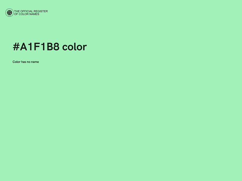 #A1F1B8 color image