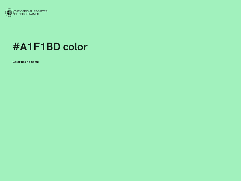 #A1F1BD color image