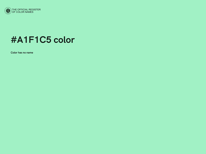 #A1F1C5 color image