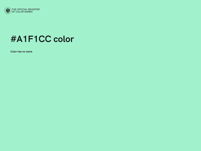 #A1F1CC color image