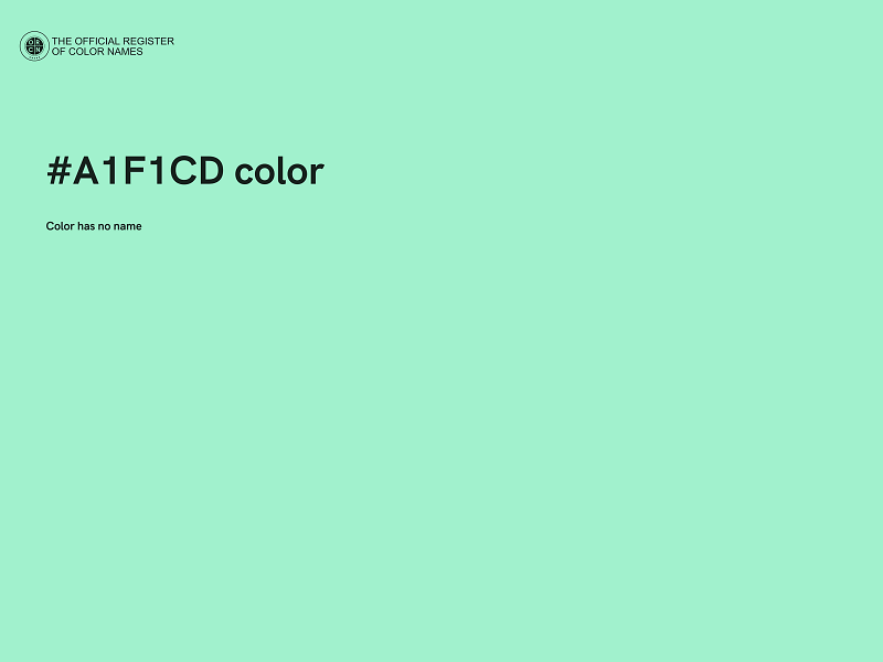 #A1F1CD color image