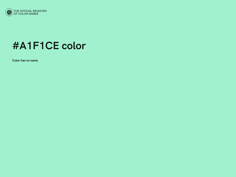 #A1F1CE color image