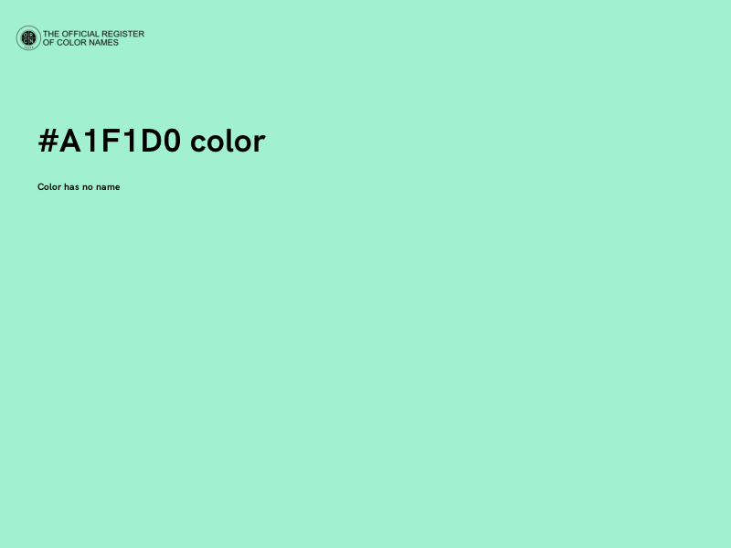 #A1F1D0 color image