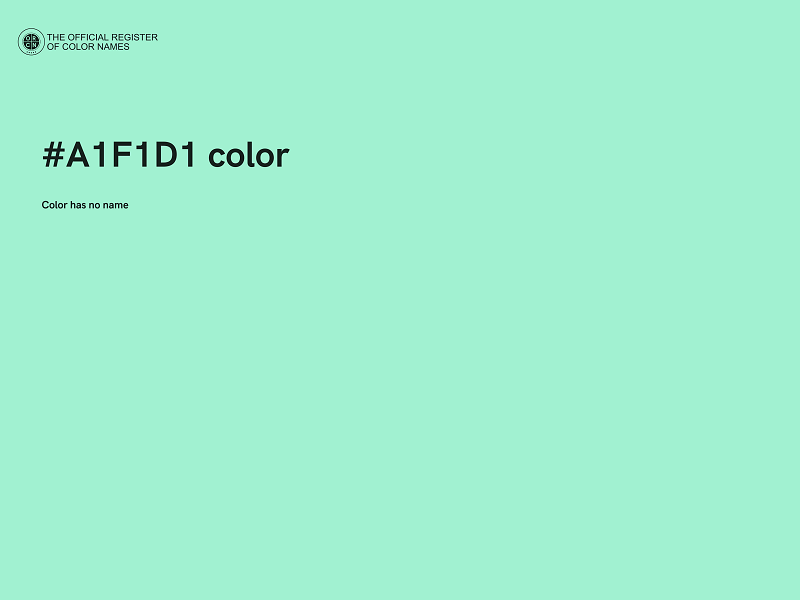 #A1F1D1 color image