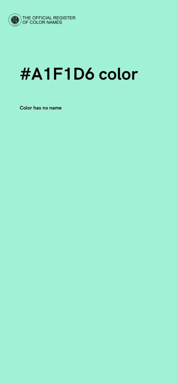 #A1F1D6 color image