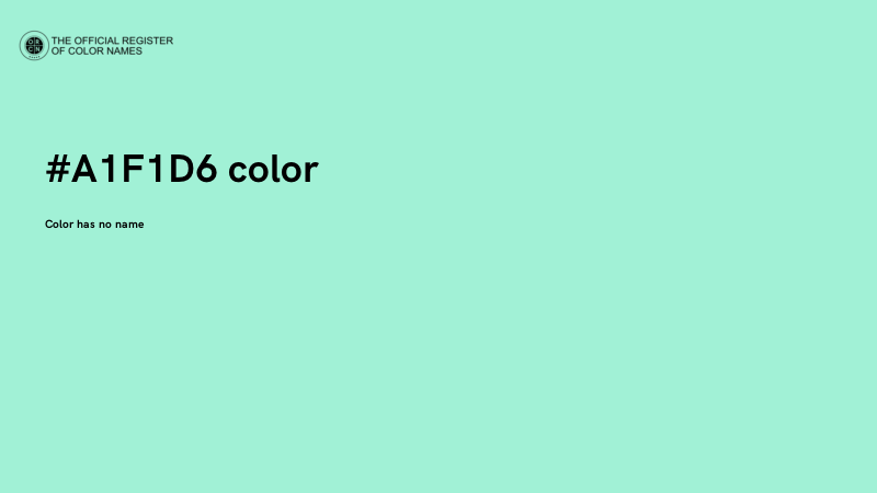 #A1F1D6 color image