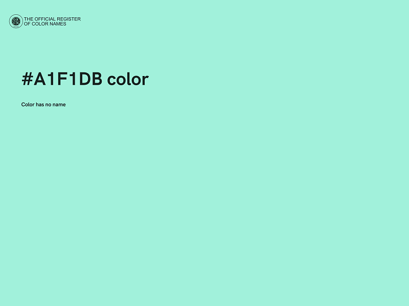 #A1F1DB color image