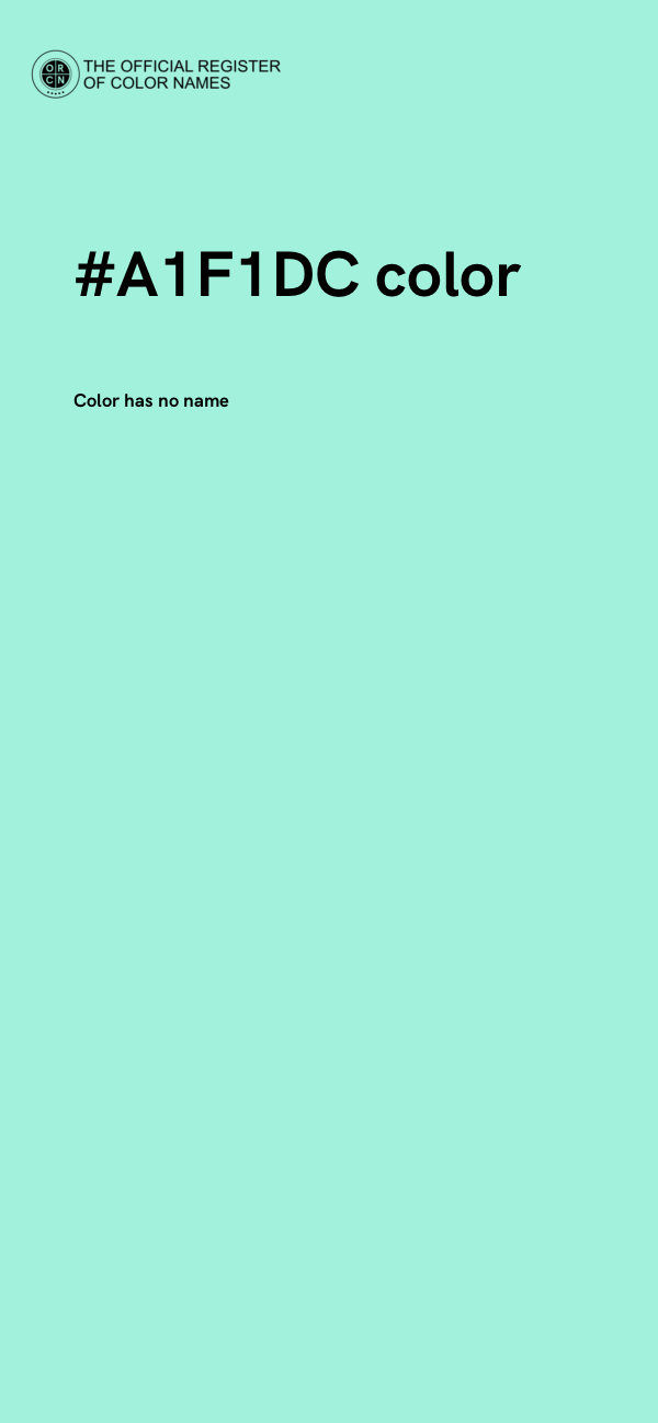 #A1F1DC color image