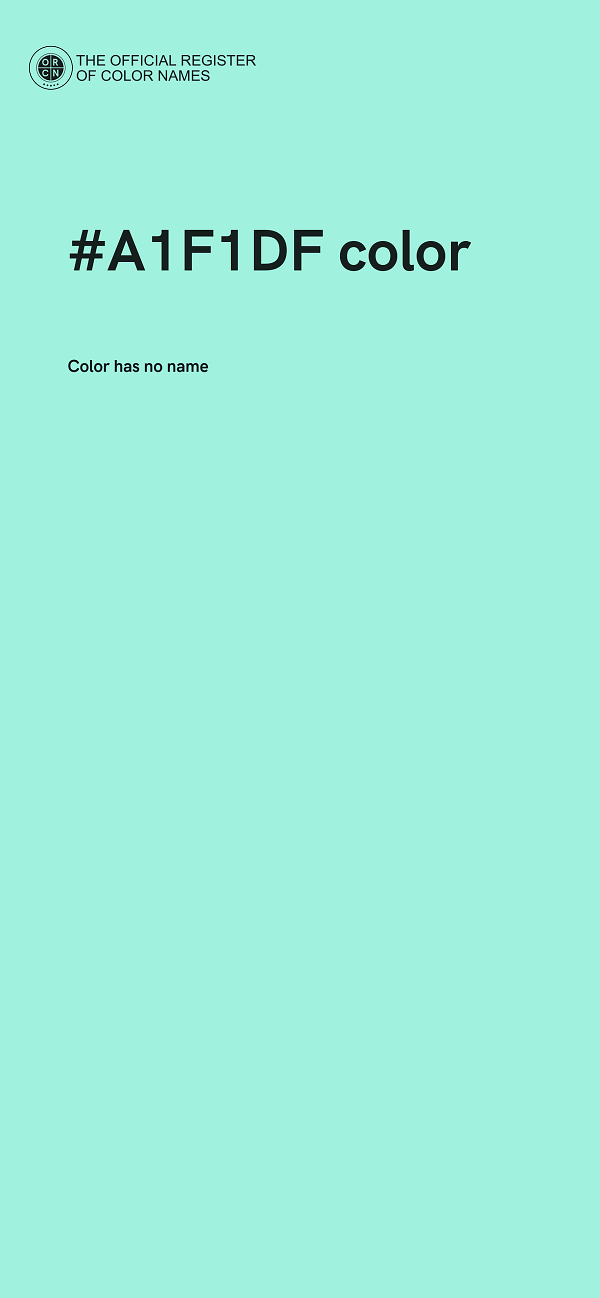 #A1F1DF color image