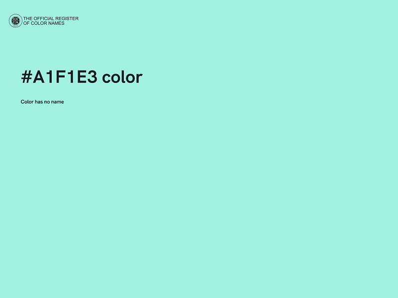 #A1F1E3 color image