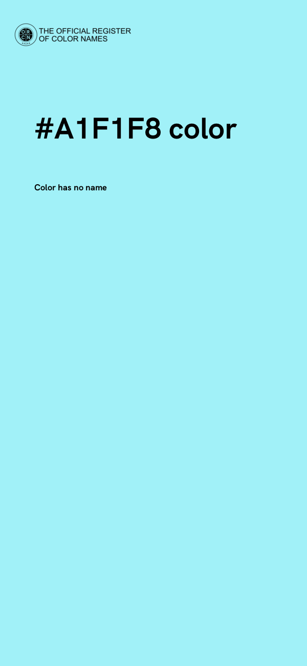#A1F1F8 color image