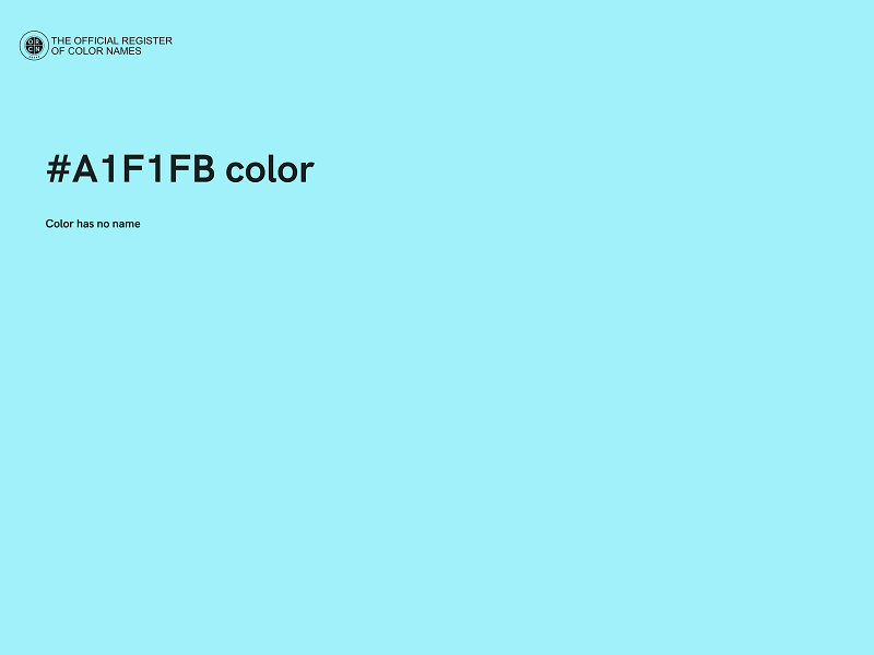 #A1F1FB color image