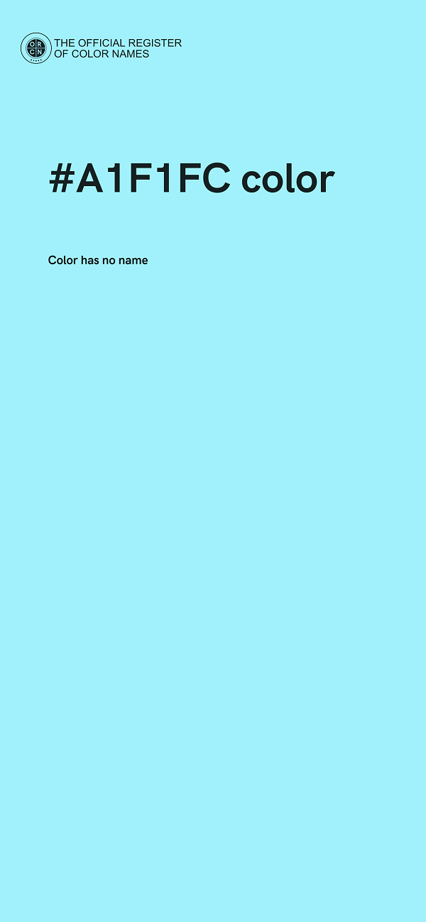 #A1F1FC color image