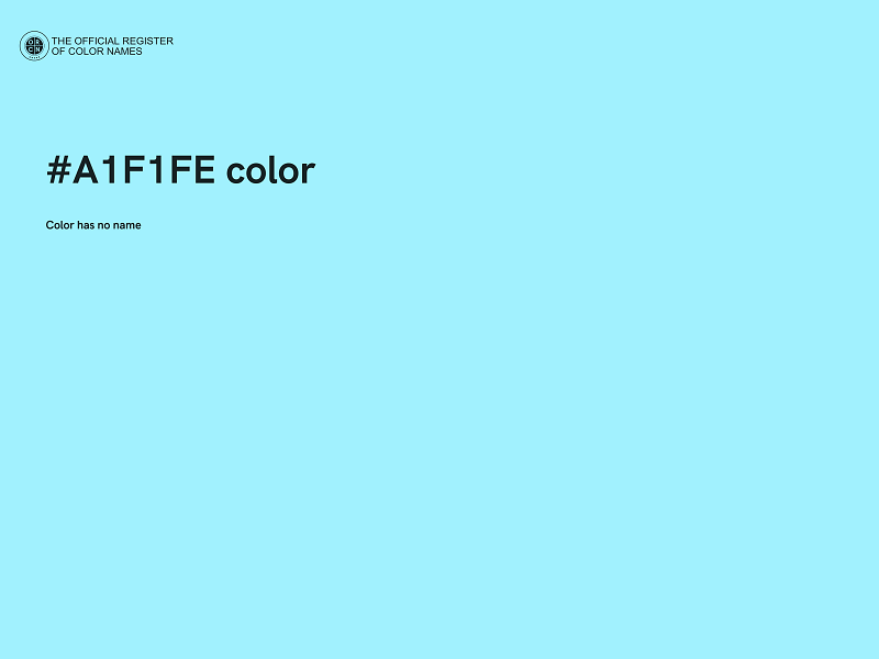 #A1F1FE color image