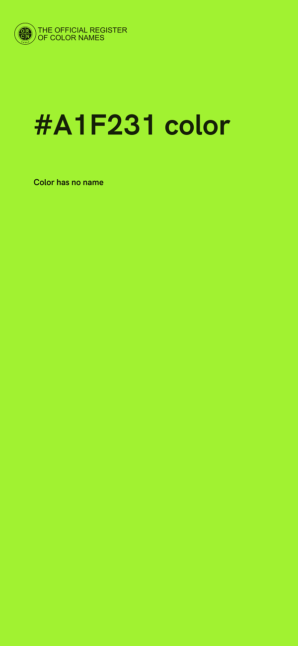 #A1F231 color image