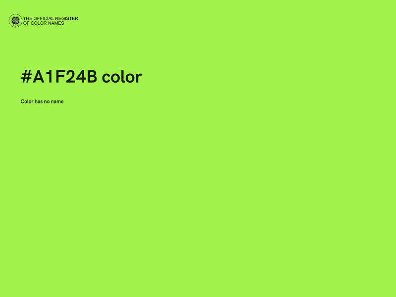 #A1F24B color image