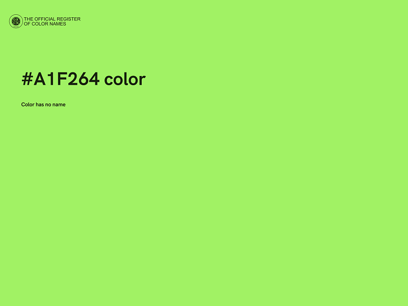 #A1F264 color image